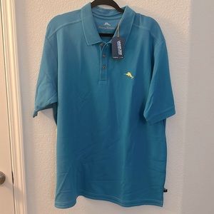 Tommy Bahama - XL - Emfielder Polo - Brand New - Voyager Blue ( Turquoise)